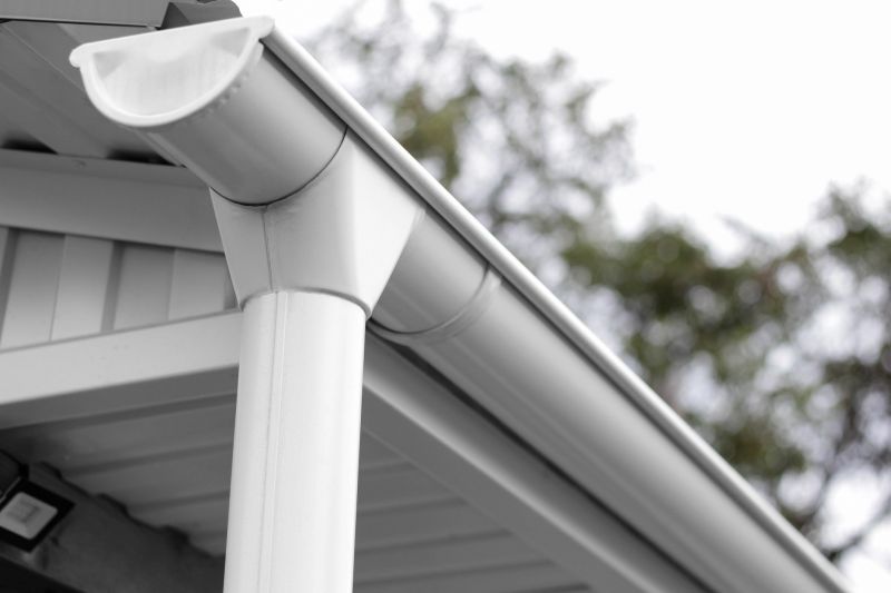 Gutter system with splash guards