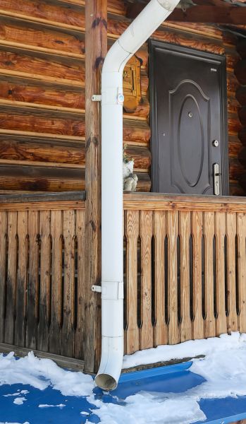Porch Downspout Installation in Bountiful